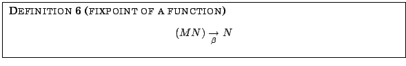 fixpoint of a function