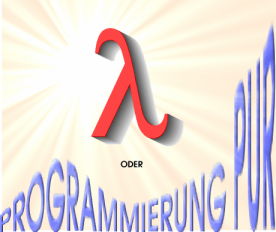 The book 'Programmierung pur' introduces ARS based programming
and is described in one article presented in English and German.
An additional article is available in English presenting the basic
concepts of the Lambda Calculus with an introduction to A++, a language
developed as a learning tool derived from the latter. The third 
article can be accessed directly from the main menu.